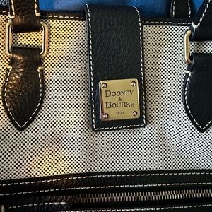 Dooney & Bourke purse- navy leather trim